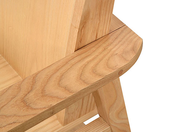 High back wooden restraint chair