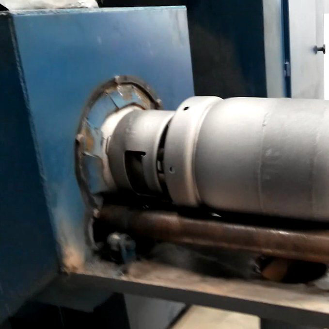 LPG Gas Cylinder Shot Blasted Machine
