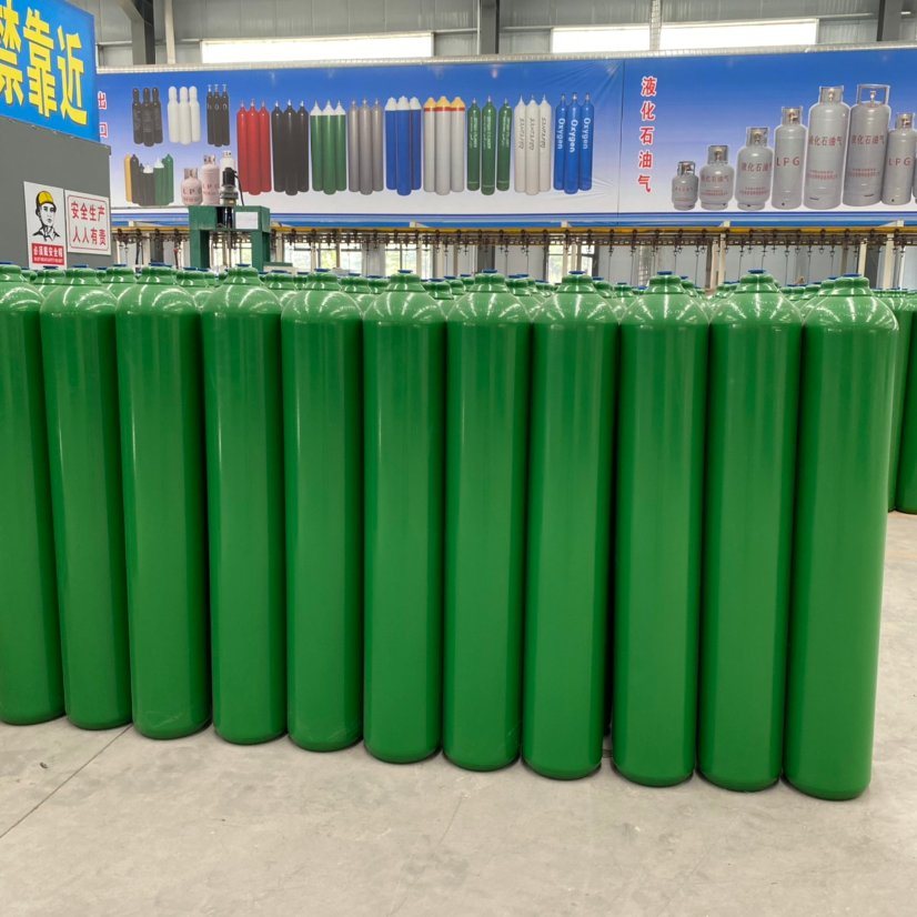 ISO Certificated Medical High Purity Seamless Gas Cylinder Oxygen Cylinder