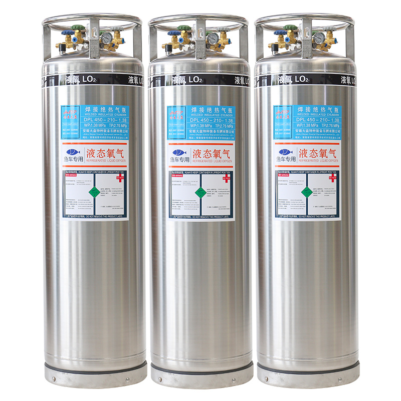 Vertical 150L-450L Liquid Nitrogen and Oxygen Dewar Cylinder Cryogenic Tank
