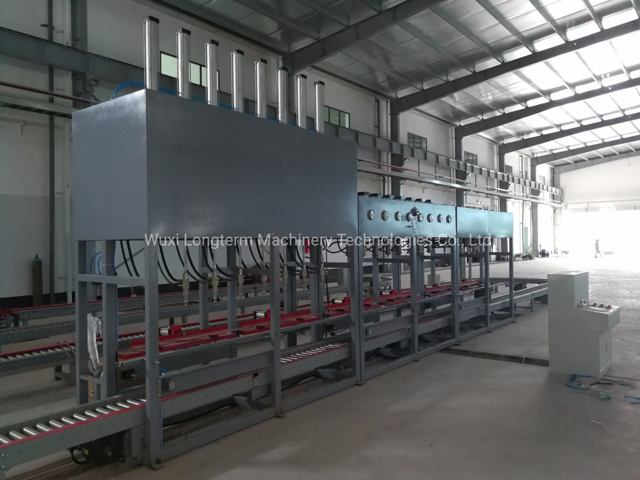 LPG Gas Cylinder Hydro Testing Line Automatic Loading Propane Gas Bottle Hydraulic Testing Machine