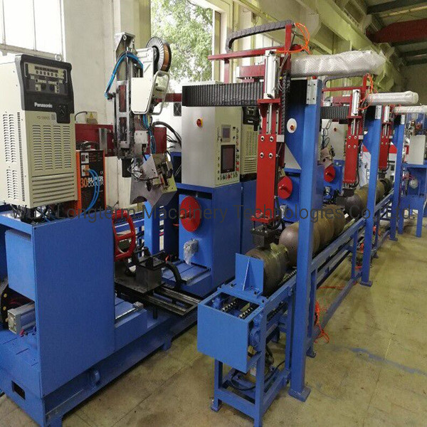 LPG Gas Cylinder Body Manufacturing Line Automatic Circumferential Seam Welding Machine