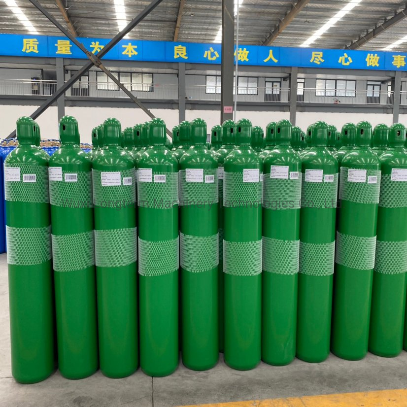 ISO Tped High Pressure Seamless 40L 50L Empty Medical Oxygen Gas Cylinder for Sale in Peru India~