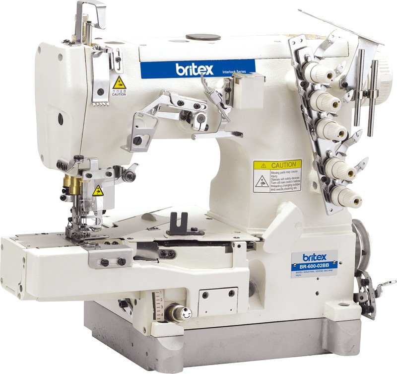 Br-600-02bb High Speed Cylinder-Bed Interlock Sewing Machine with Tape Bilding (edge rolling)