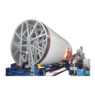 HDPE / PP Máquina espiral del tanque de enrollamiento