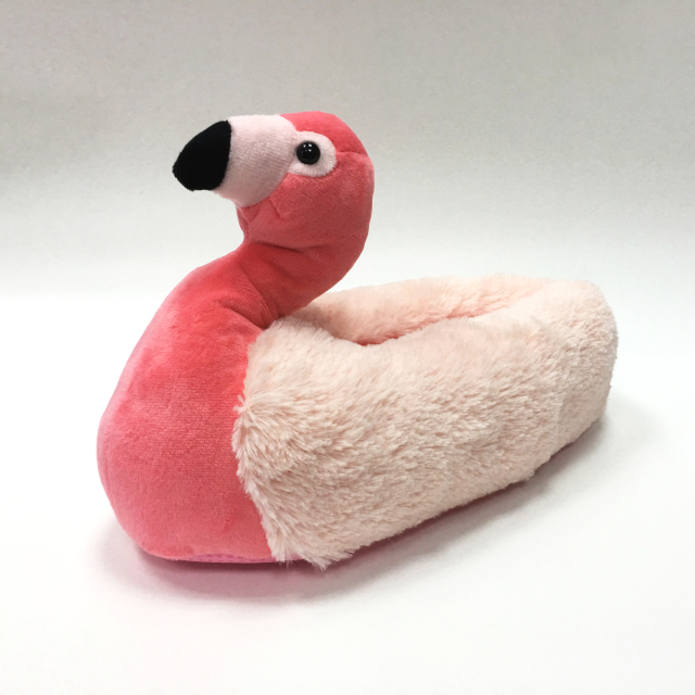 Kids Cute Soft Pink Flamingos Slippers