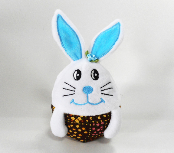 Fashion Easter Rabbit Shape Stuffed Super Soft Egg Toys 