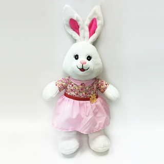Lovely Bunny Rabbit Plush Toys with Floral Dress
