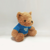 Plush Teddy Bears with Blue Cloth Embroidered Love Toys
