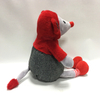 Plush Shy Mouse with Heart Dressed Mouse Plush Toy
