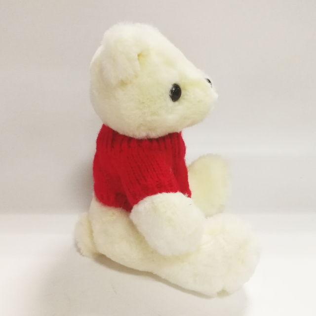 Top selling Teddy Bear Toys with snowman on red Sweater 