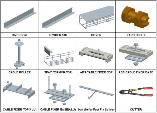 Wire Mesh Cable Tray Accessories