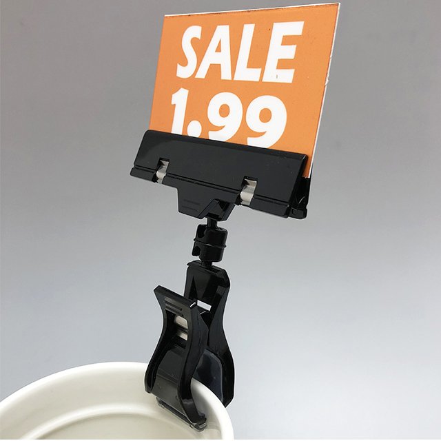 Black Plastic Clip on Sign Holders PS06B Buy black ABS plastic clips