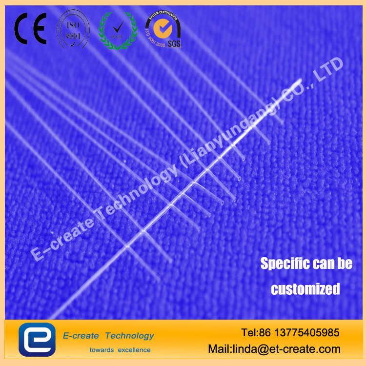 Quartz capillary, made by capillary, quartz capillary used in optical fiber sheath, glass capillary tube