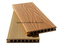 Plancher en bois creux de cannelure imperm&eacute;able &agrave; l'eau solide de Decking de la texture WPC