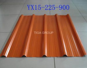 Hojas trapezoidales de la azotea del perfil del material para techos/del rect&aacute;ngulo del metal exportadas a &Aacute;frica