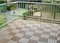 Decking antideslizante de WPC DIY del PE de madera cuadrado impermeable del azulejo