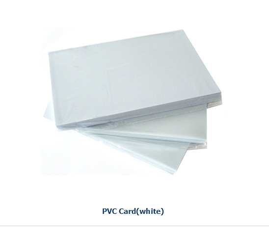 Non lamination sheet/inkjet printing pvc sheet white 0.76mm
