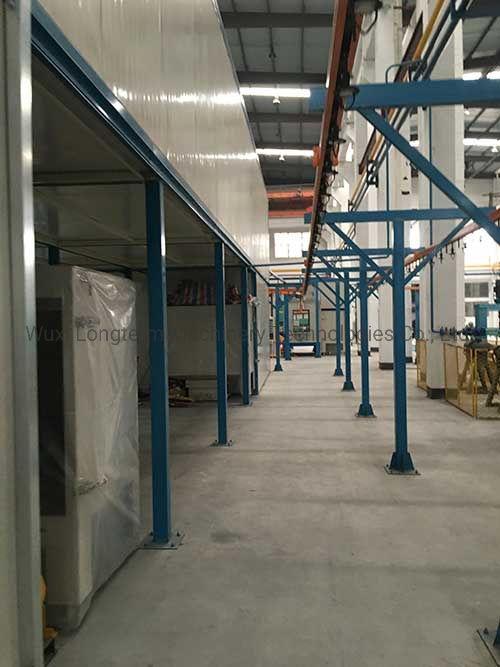 Automatic LPG Cylinder Powder Coating Line, Effective Space-Saving Spray Paint Booth