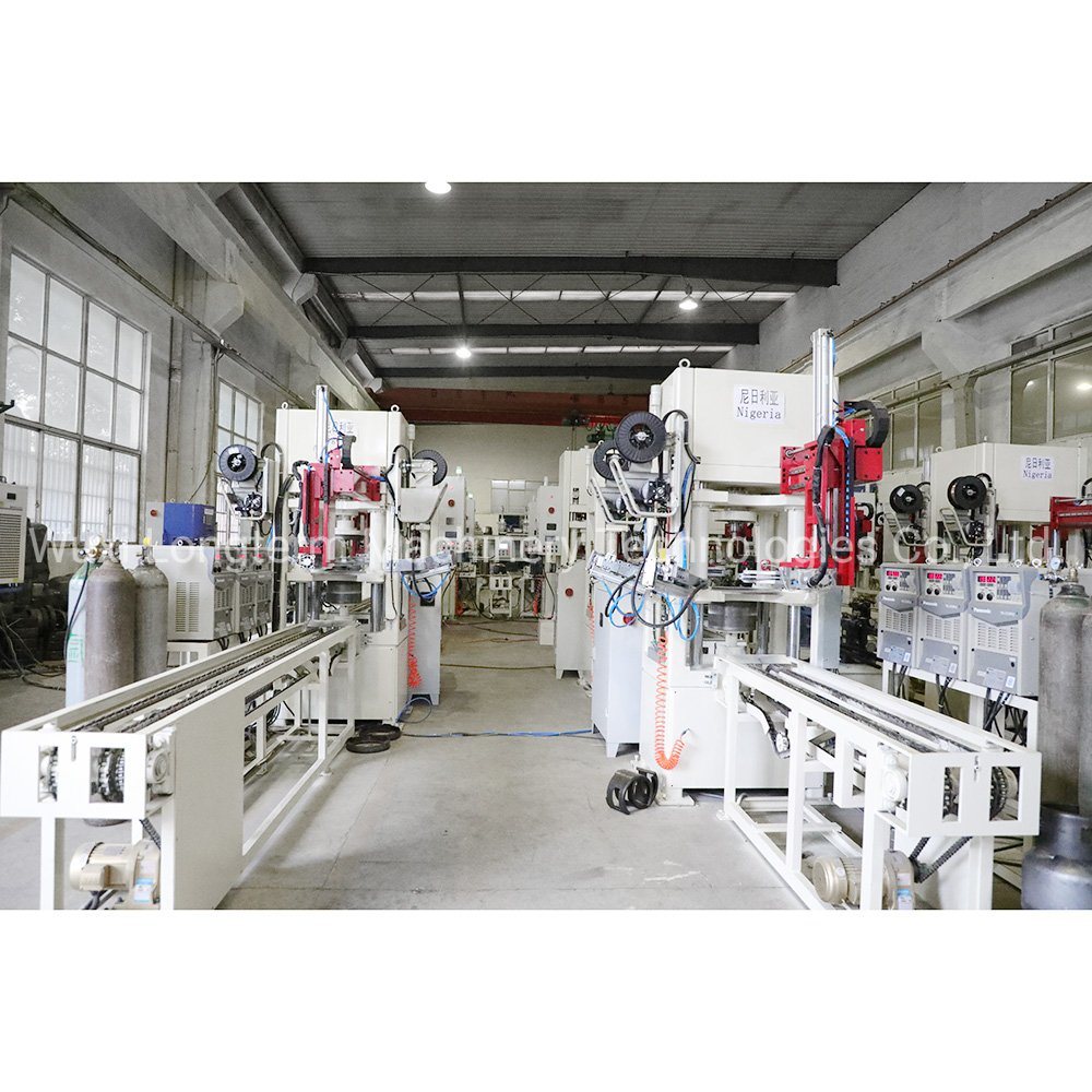 LPG Gas Cylinder Collar/Handle Welding Line