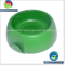 Green Color Plastic Pet Bowl for Feeding