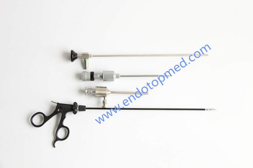 0deg 5X300mm Veterinary Laparoscope Thoracoscope with Trocar, Forceps