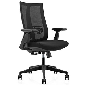 CMO High Back Mesh Ergonomic Office Chair with 2-to-1 Synchro-Tilt Control, Big and Tall Recline Managers Chair with Adjustable Armrests, Black