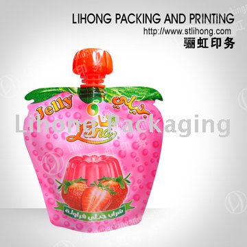 Beverage Stand Up Bag with Aluminum Foil + Customized Cap