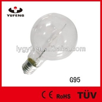 Halogen Bulbs G95, 120W, 220V, E27, 2000hrs, Clear, 95*130mm