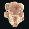 Dark Grey Plush Teddy Bears with Customized Words Heart 