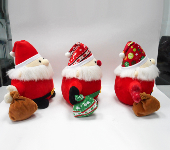 Lovely Soft Material Cartoon Santa Claus Stuffed Plush Toy