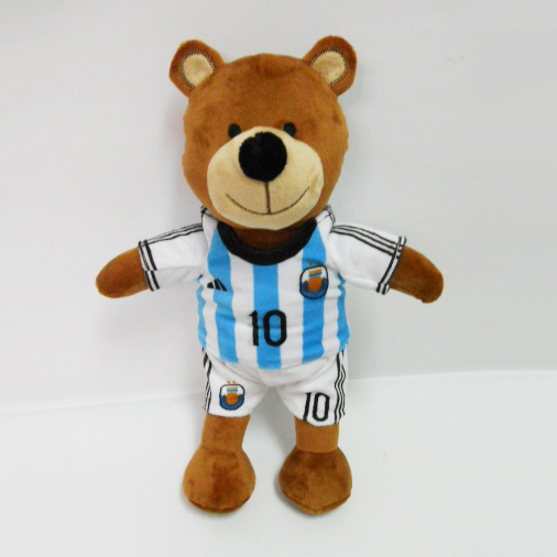 Custom Factory OEM Soft Plush Football Player Teddy Toy 