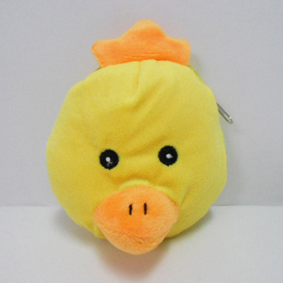 Cute Soft Plush Chicken Shaped Coin Purse for Kids