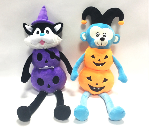 Halloween Funny Stuffed Pumpkin Body Plush Soft Toys