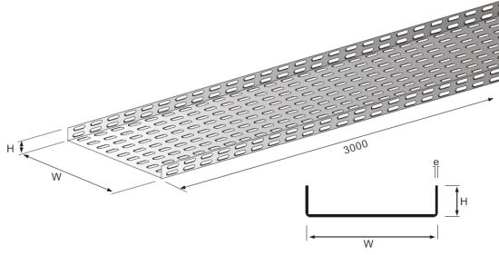 Perforated Type Cable Tray Medium Duty