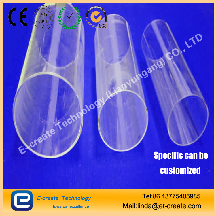 Transparent quartz glass tube (filter UV tube, low-hydroxyl tube, odorless tube, double-hole tube)