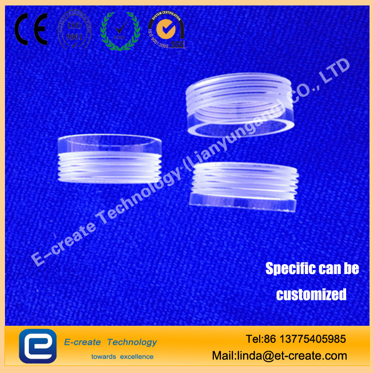 Threaded quartz tube high temperature acid resistant pressure quartz tube quartz quartz tube test equipment custom sealed
