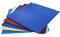 El material para techos rojo del metal cubre las hojas cubiertas color azul de Gi/Gl para la azotea