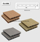 Suelo pl&aacute;stico de madera del Decking del compuesto WPC del color natural para el jard&iacute;n