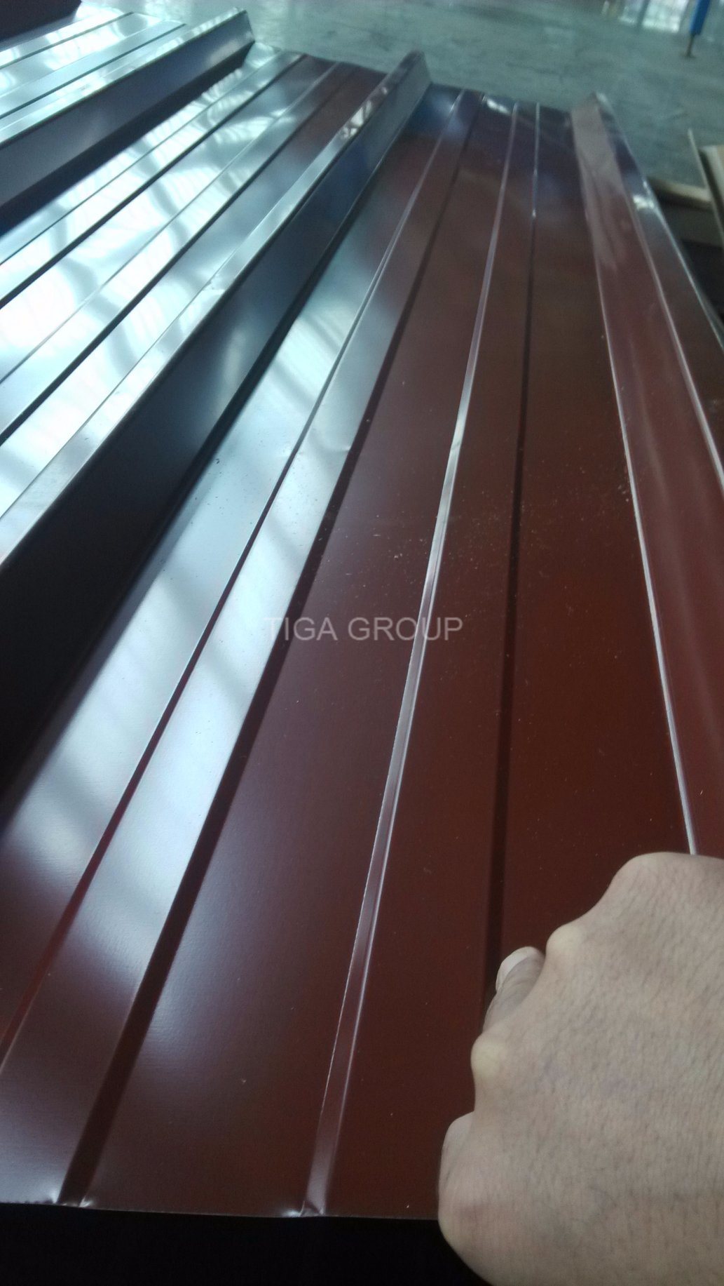 Color Coated Metal Roofing Anti Corrossion Trapezoidal PPGI Steel Sheets