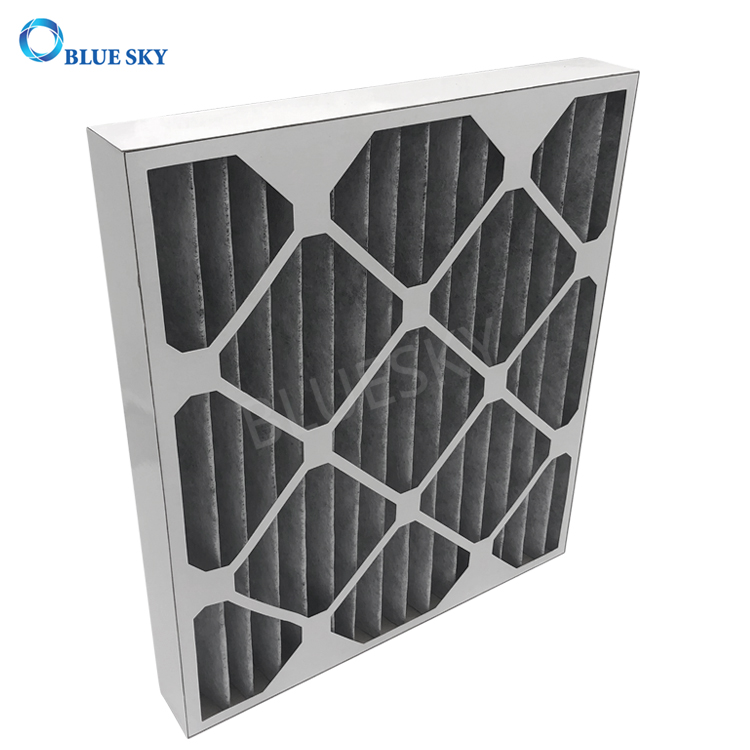 定制Merv 8褶皱碳交流炉HVAC空气过滤器