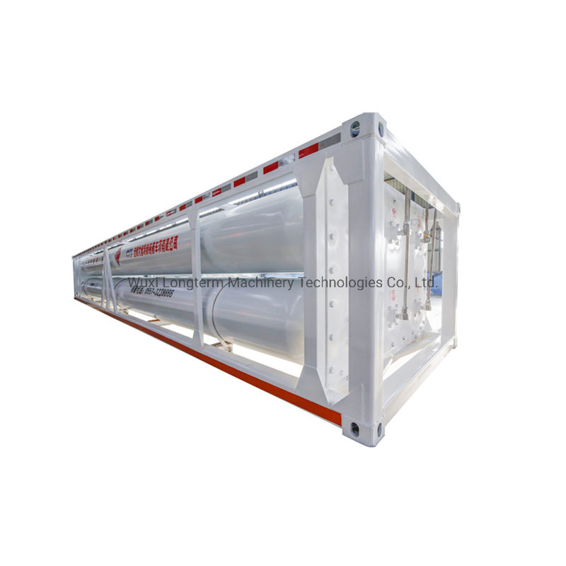 China Factory Seller Mobile CNG Tube Skid Bundle Container Trailer for Natural Gas Transportation