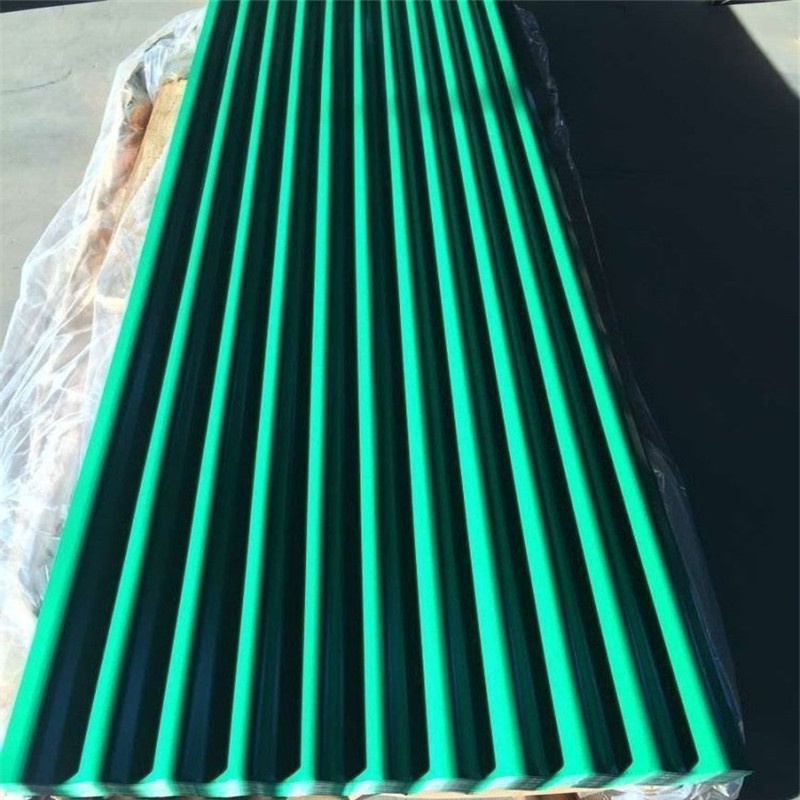Simple Construction Red Blue Green Color Corrugated PPGI Steel Roofing Sheet