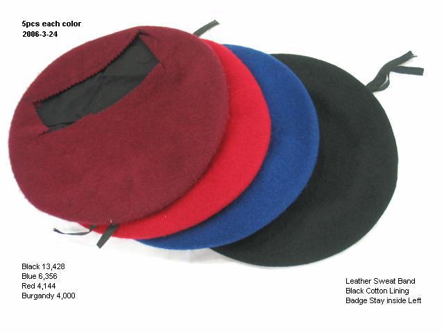 High Quality Army and Military Wool Beret