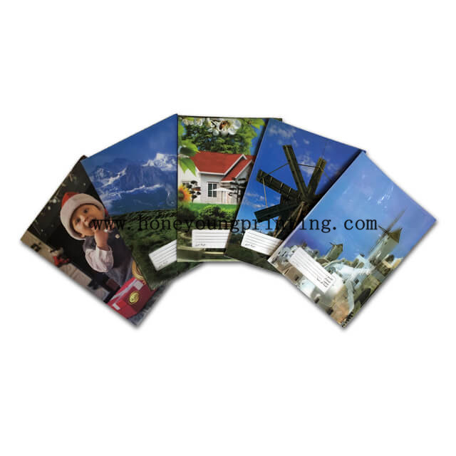 PP cover staple binding Arabic ruled exercise book diary