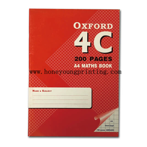 Cahier Mathématiques Quadrillé 10x10 200 Pages A4 21x29.7cm 