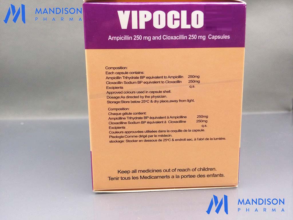 Ampicillin 250mg and Cloxacillin 250mg Capsule