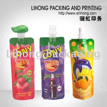 Standing Up Pouch With Spout For Jelly and Squeeze Drink