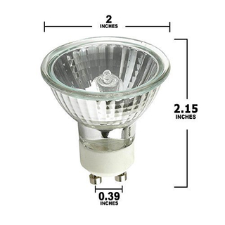 50 Watt GU10 Halogen Bulb 120 Volt 50W GU10 Halogen Light Bulb