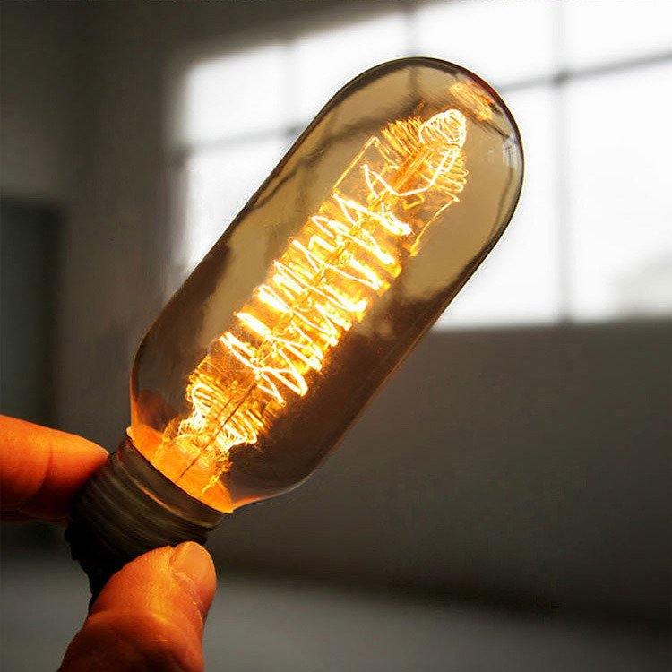 40W 60W T45 Edison Bulb for Decor E27 Vintage Lamp